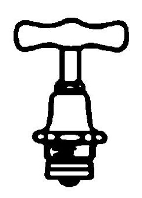 Schloesser Oberteil, mit Knebel 3/4" halbverdeckt, poliert-, DN 20, Farbe silberfarben Bild 3