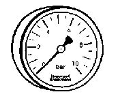 Afriso Manometer 1/4" hinten, 0 - 10 bar, Gehaeuse, 63 mm Bild 2