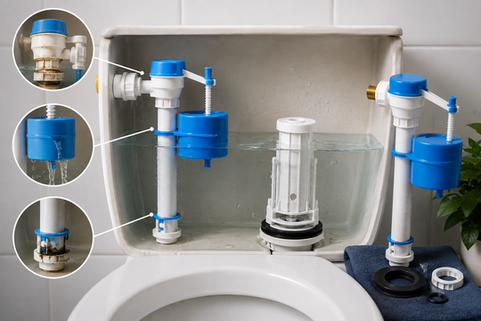 WC-Füllventil defekt? Ursachen, typische Fehlerbilder und das passende Ersatzteil finden